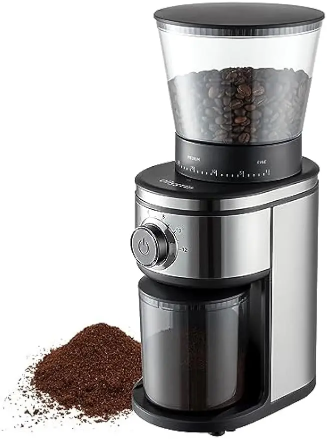 

Coffee Grinder Electric Burr Mill, Conical Burr Espresso Coffee Grinder, Coffee Bean Grinder With 30 Adjustable Settings Precise