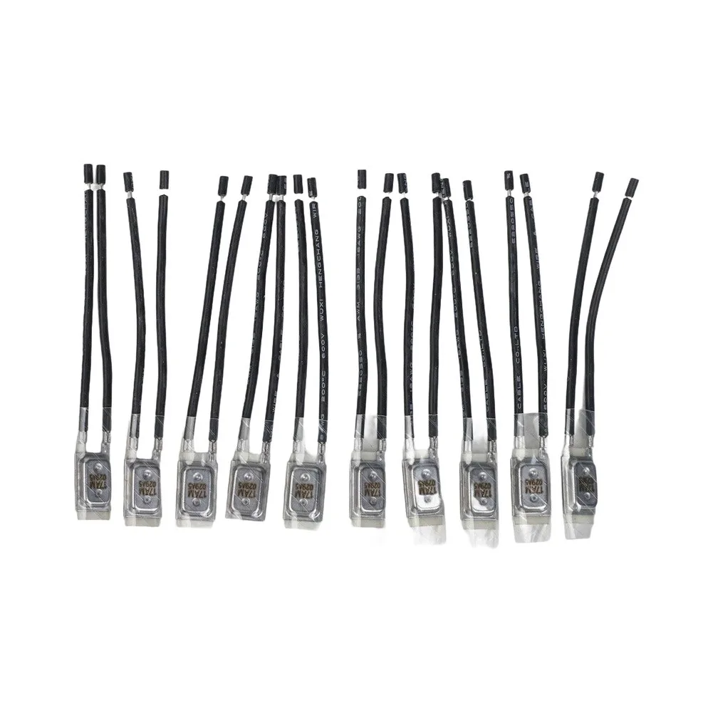 10pcs17AM Motor Thermal Protector Normally Closed Temperature Controller Thermostat Temperature Switch Thermal Controller