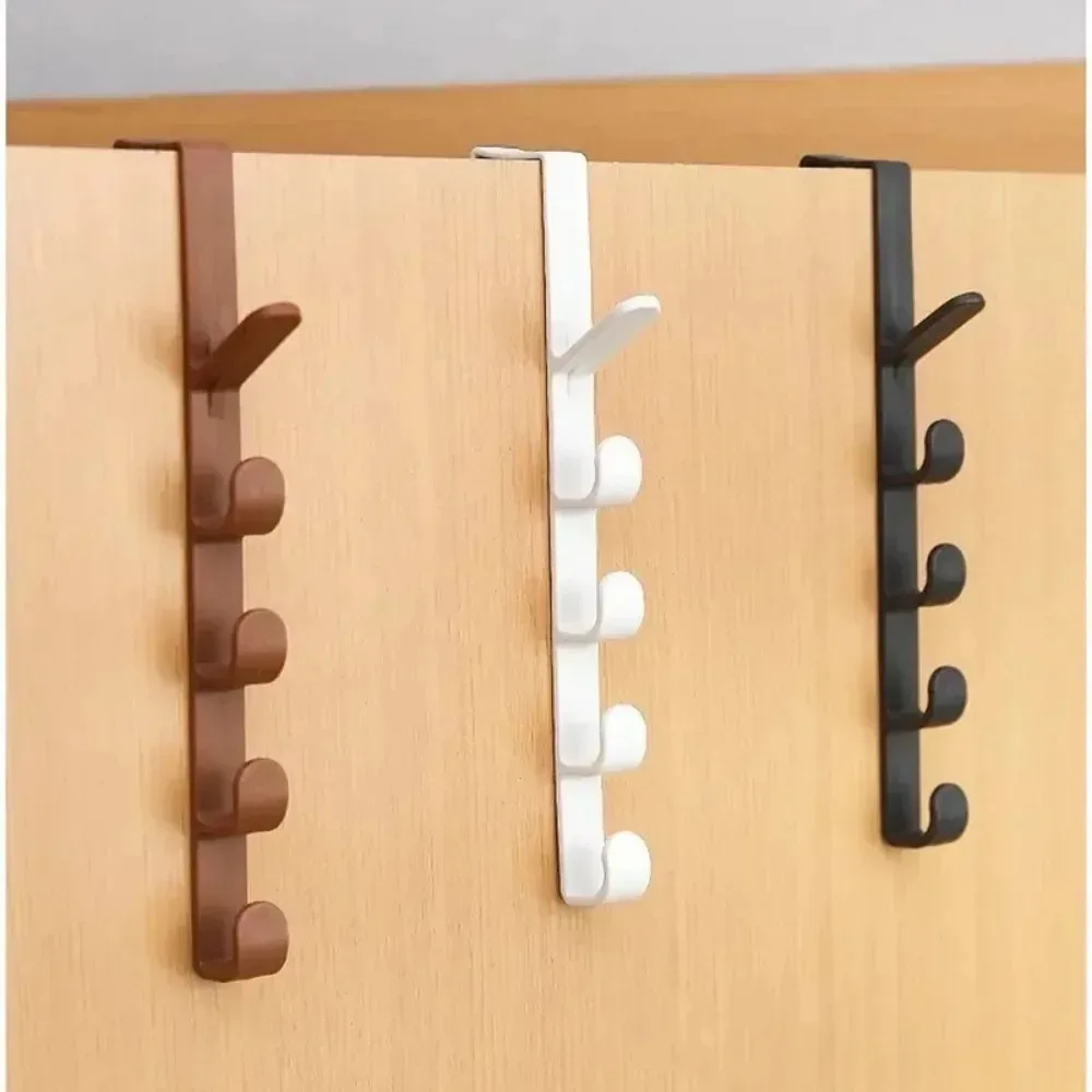 For Bags Rails Clothes Hanging Rack Over The Door Plastic Home Storage Organization Hooks 1pcs Bedroom Door Hanger Purse Holder
