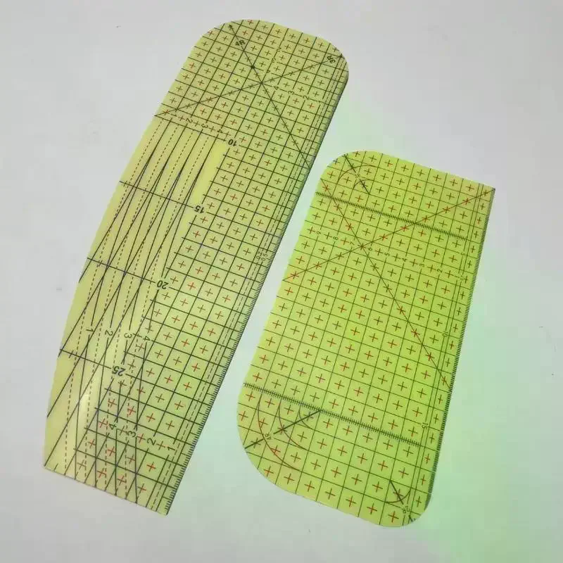 1/2Pcs Acrylic Sewing Ruler Set High Precision Grid Clear Scale For Quilting Dressmaking Crafts