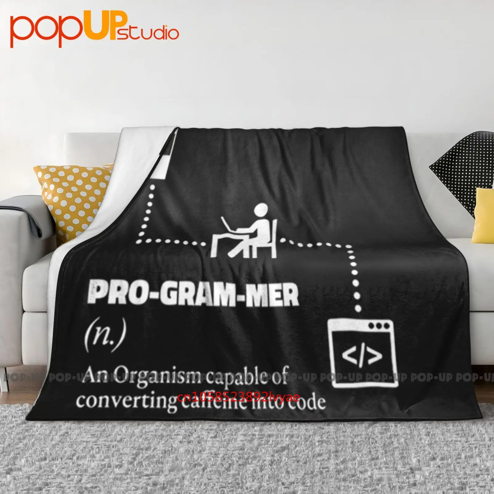 مخطط التدفق المبرمج C # جافا بايثون أوراكل Html بطانية فائقة النعومة لحاف الشتاء غطاء أريكة أغطية السرير #1