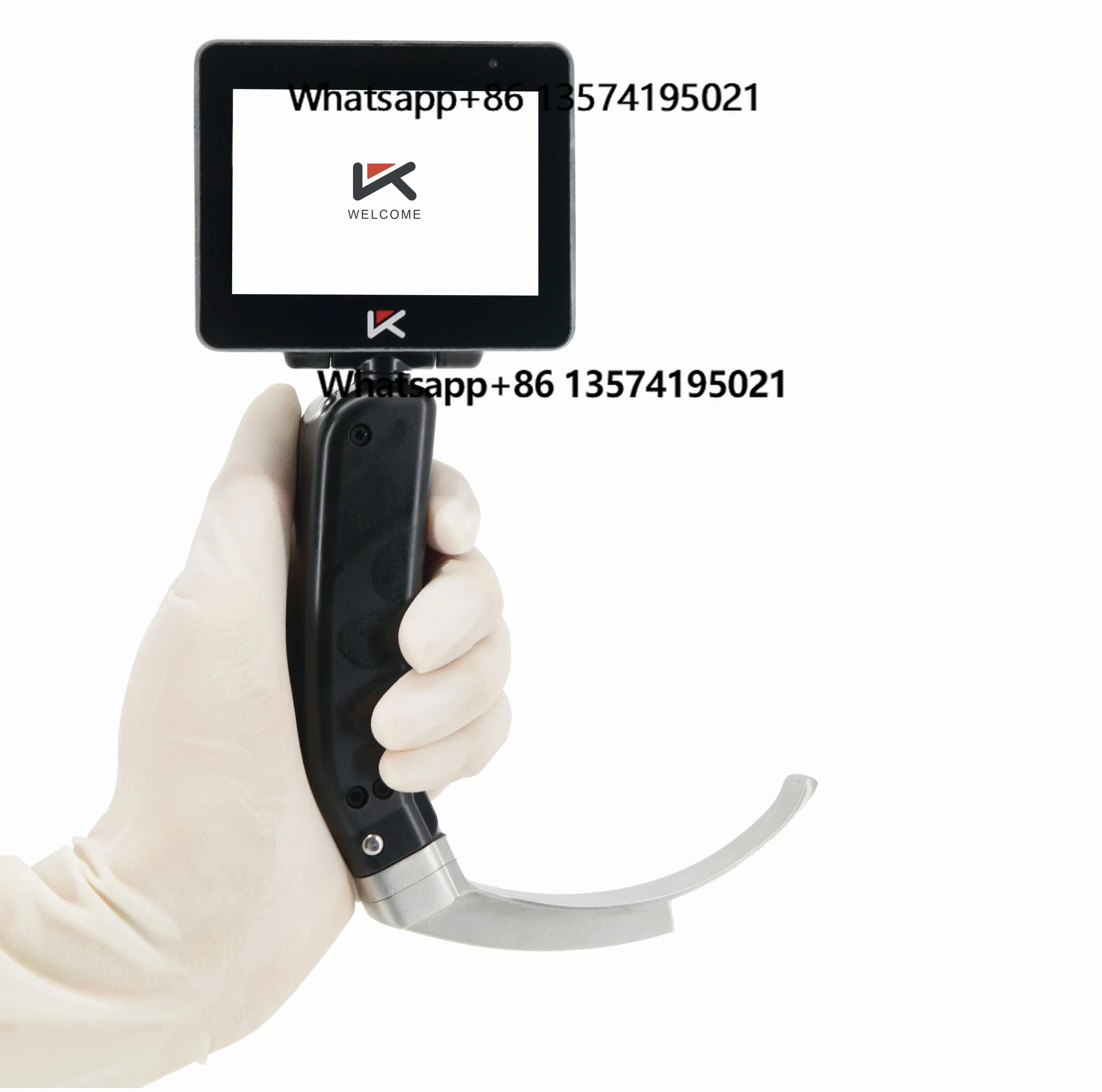 

Ent Surgical Instruments Set Manufacturing Handheld Reused Disposable Video Laryngoscope With Reused Blades