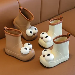 Waterproof Cartoon Rain Boots for Children Cute High-top Shoes