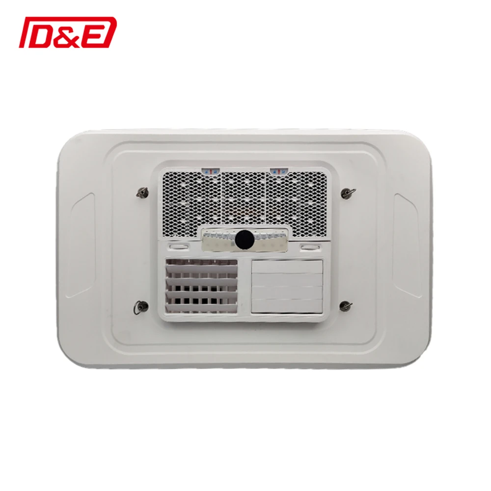 Aire acondicionado de estacionamiento automático DC 12V 24V para RV, caravana, autocaravana, autocaravana, Semi camión y cabina, modelo pequeño, enfriador en el techo