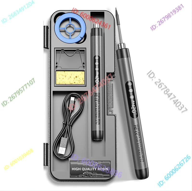 Upgrade USB portable charging 5V8W electric soldering iron welding 8001000mAh lithium battery digital display soldering iron