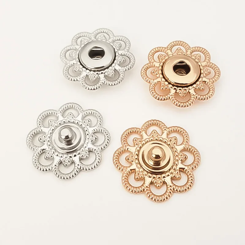 21MM Metal Mother and Child Button Embossed Coat Button Invisible Button, Windcoat and Coat Children's Clothing Accessories