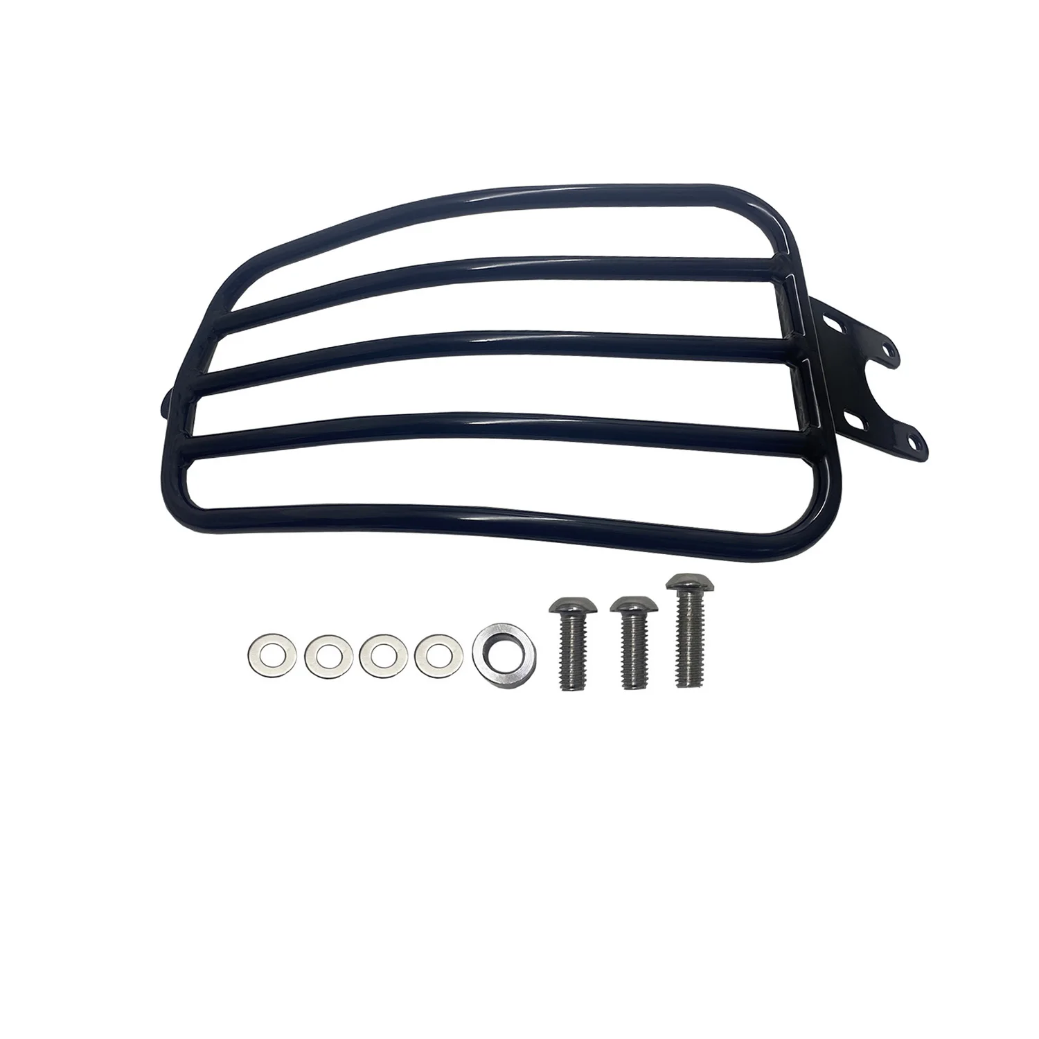 Black Solo Fender Luggage Rack Carrier Shelf Fit For Indian Scout 2015-2025