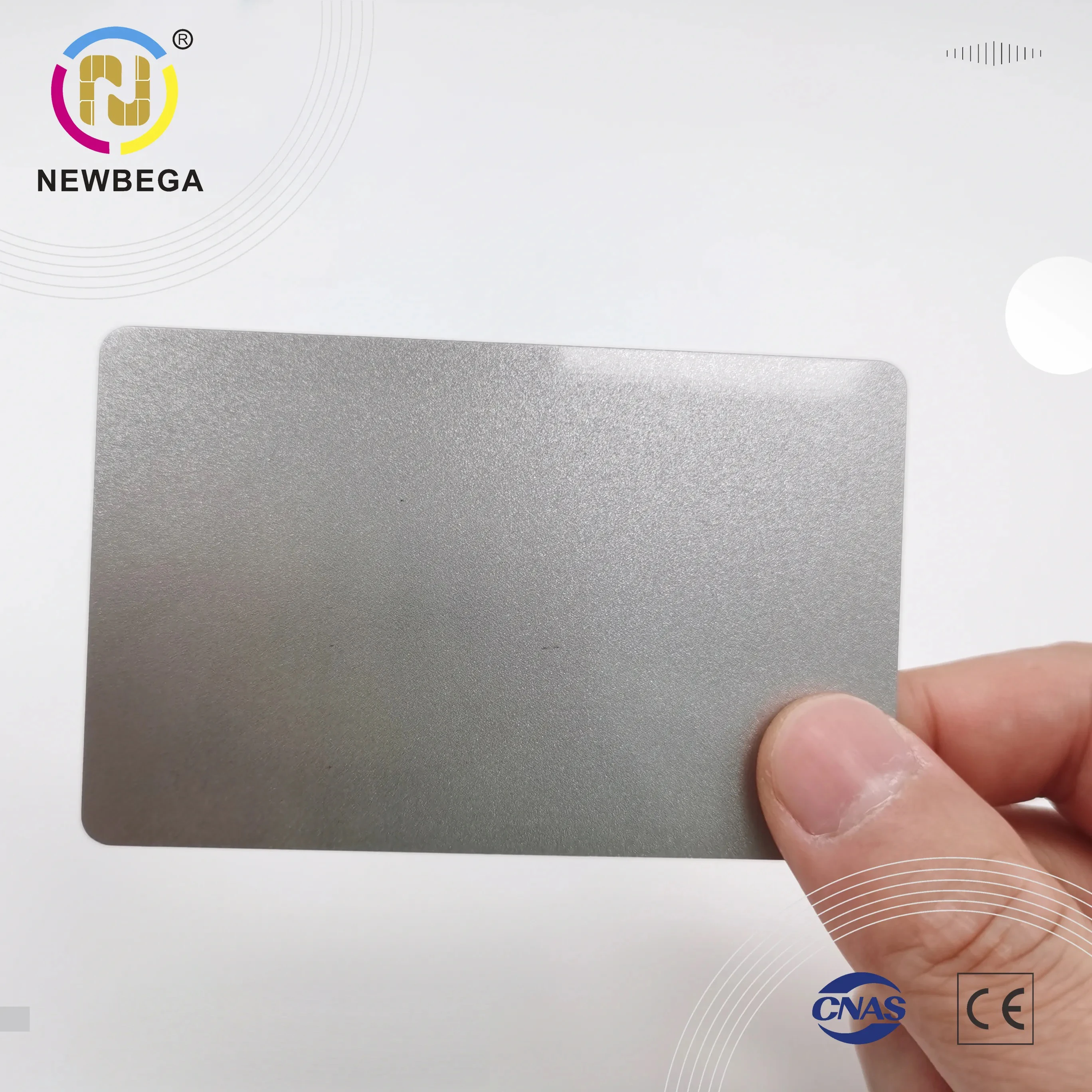 10PCS PVC Card Printable Size 85.5*54*0.76mm Metallic background PVC Card For Thermal ID PVC Card Printer