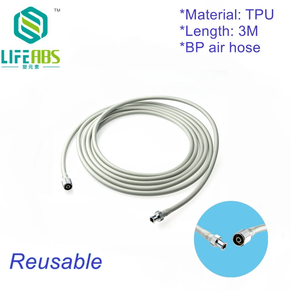 

Blood Pressure Cuff Air Hose Single Tube,L=3m.Compatible with Colin, Nibp Extension Tube.