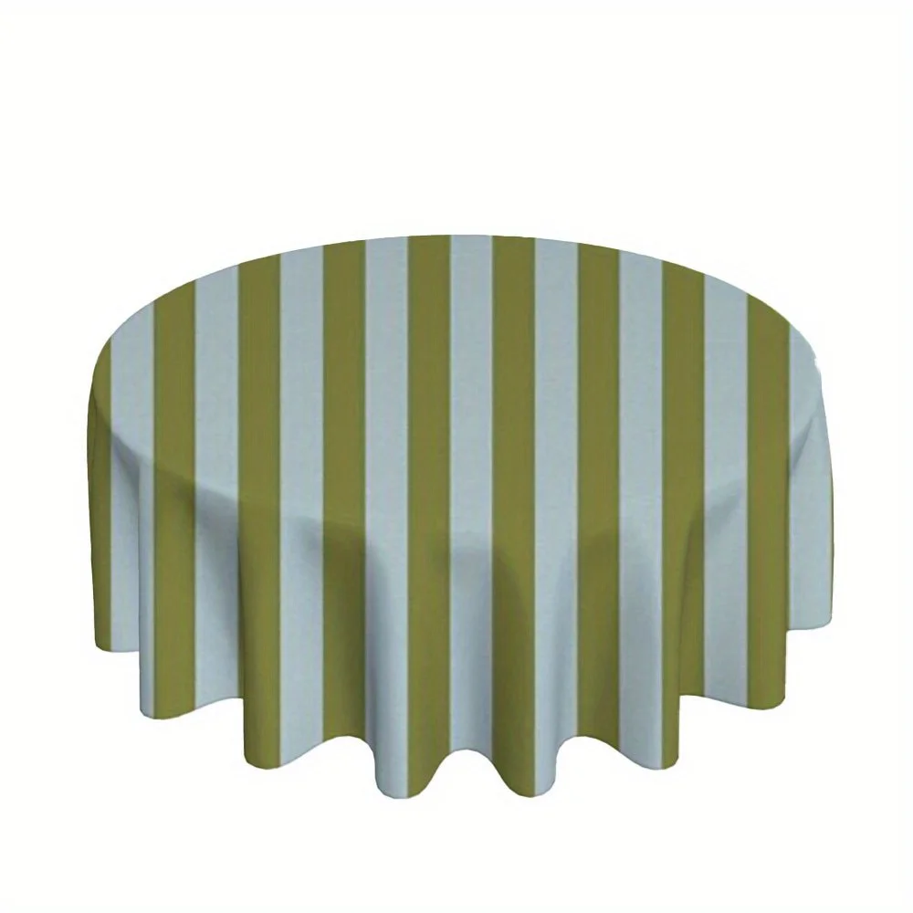 One-piece pure aircraft pattern printed, durable material round tablecloth
