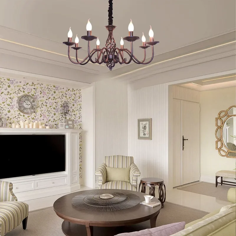 Retro Iron Chandeli… - image