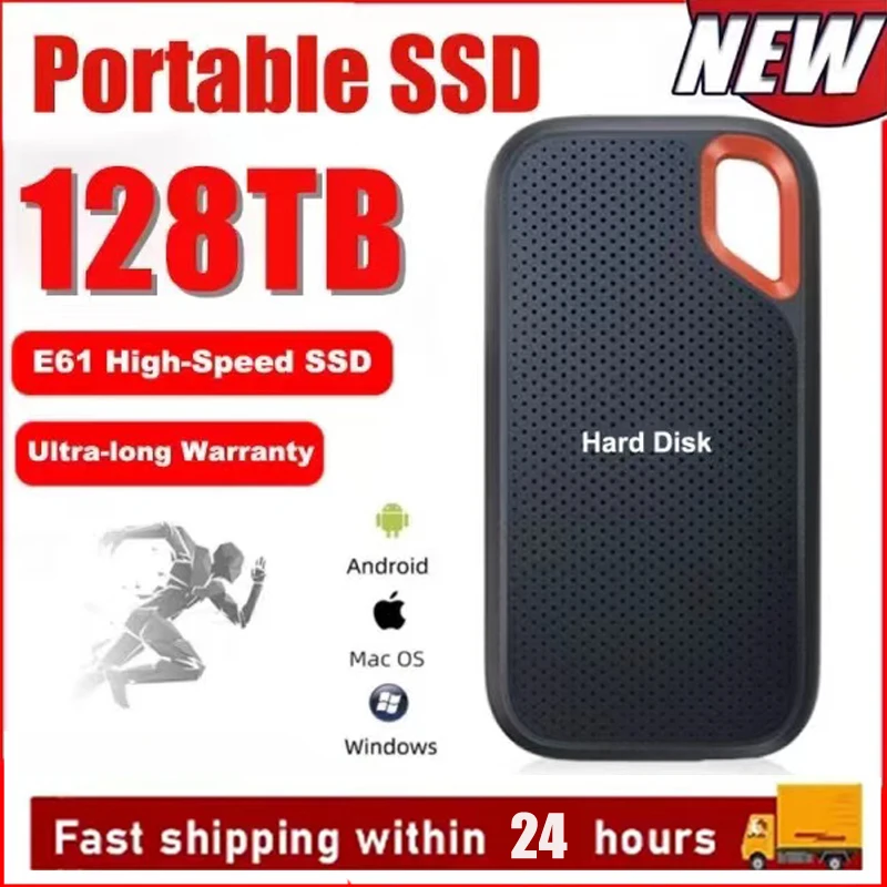 2024 New High-speed 1TB Hard Drive USB 3.1 SSD Portable Drive SSD 2TB Original Hard Disk External Solid State Disk for SanDisk