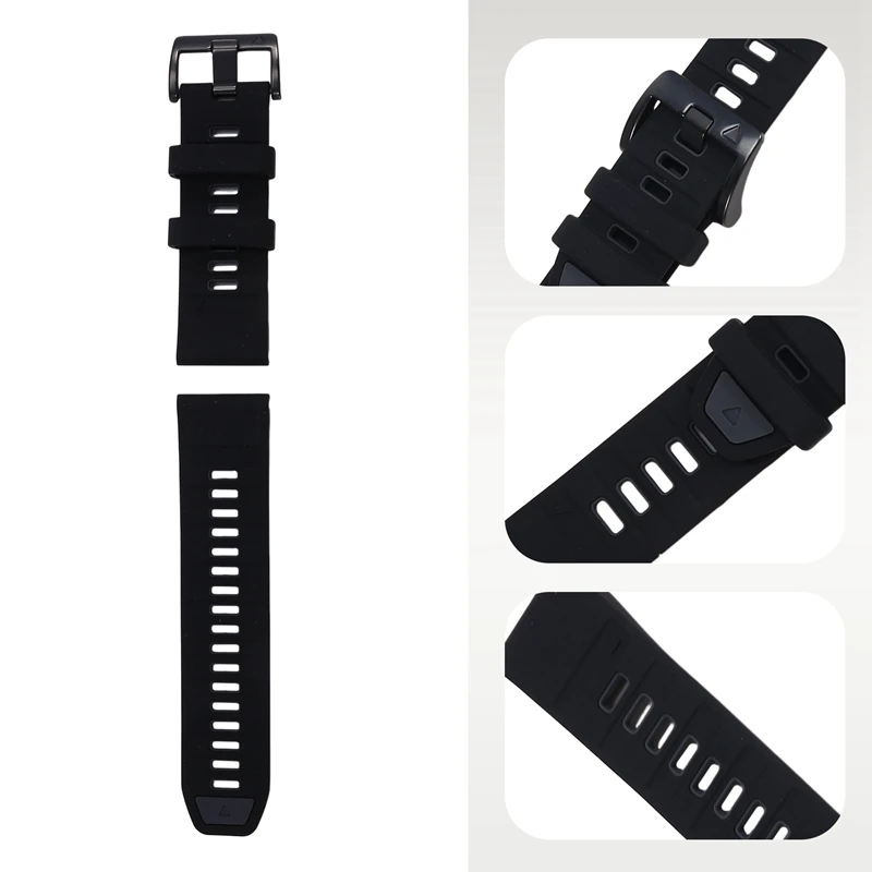 حزام ساعة سيليكون للغارمين فينيكس 8 5 6 7 برو حزام ناعم للرجال والنساء لساعة Garmin Forerunner 965 955 935 26 مللي متر