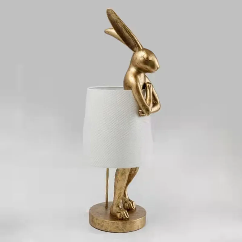 Kawaai Rabbit Table Lamp for Bedroom Bedside Decorations Cute Rabbit Desk Lamps Christmas Gift Girl\'s Room Lovely Night Light