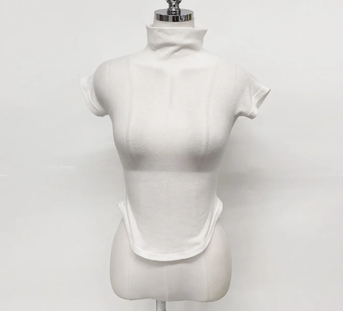 2026 Casual Summer T-Shirt Women Basic O Neck Woman Clothes Sexy Low Chest See Through Soft Slim Tops Tee Shirt Femme