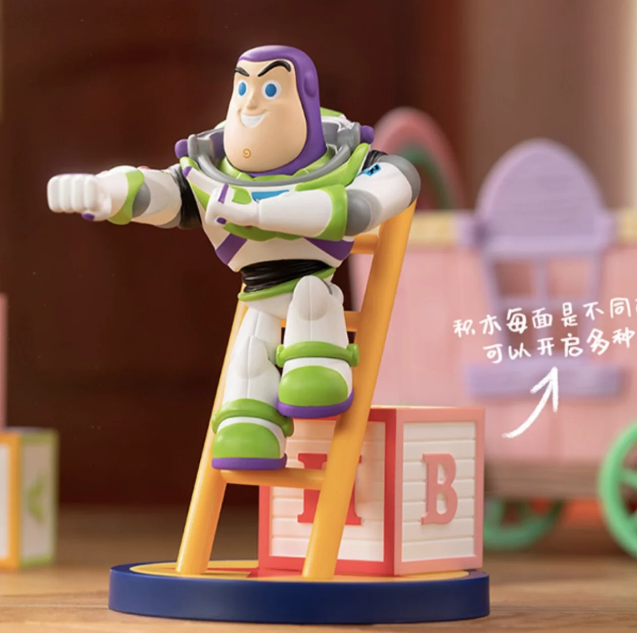 Disney Pixar Toy Story Big Ladder Series Woody Lotso Bear Jessie Buzz Rex Alien Bopeep Anime Action Figure Toys Dolls Kids Gifts