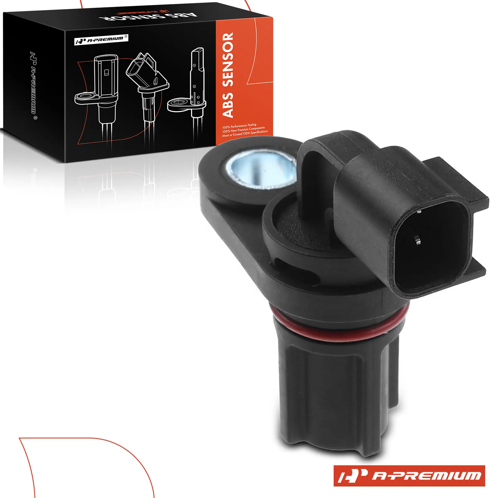 A-Premium Rear Center ABS Wheel Speed Sensor for Ford F-150 04-08 F-250 Super Duty 05-13 F-350 Super Duty F-450 Super Duty 05-16