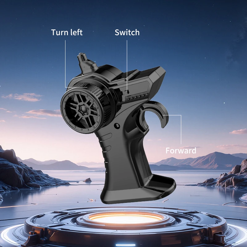 2.4G سيارة ديناصور التحكم عن بعد مع ضوء على الطرق الوعرة سيارة تسلق JJRC Q225 لعبة الديناصور التحكم عن بعد للأطفال هدية