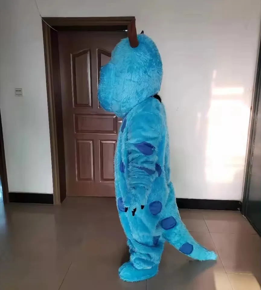 Monster University Langhaariges Sullivan Maskottchen-Kostüm Fasching-Verkleidung Anime Cosplay Werbe-Show Überraschungs-Halloween-Geschenk