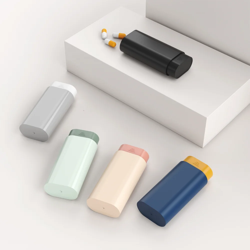 Nuevo Mini pastillero portátil de viaje con 3 rejillas, contenedor organizador, almacenamiento de tabletas, pastillas de vitaminas, medicina, aceites de pescado