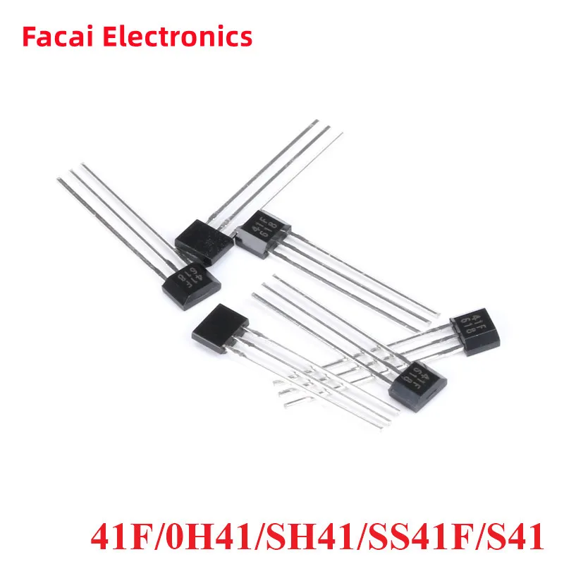 100pcs/5pcs 41F/ 0H41 / SH41 / SS41F/ S41 Bipolar Hall Element Sensor Vhicle Motor Electric Car Motor Hall Sensor