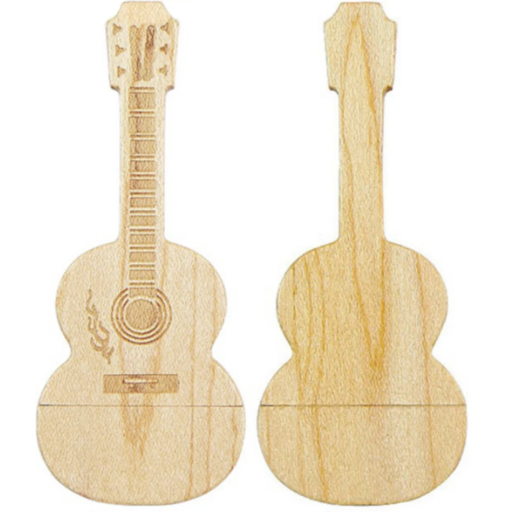 

100 Pieces Wood Guitar USB Case Shell they suitable for Wrist plate PCBA board Metal shell It is no memory chip Can make logo