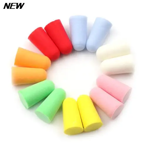 Hot Sales 20pcs PU Foam Ear Plugs Anti Noise Snore Earplugs Comfortable For Study Sleep