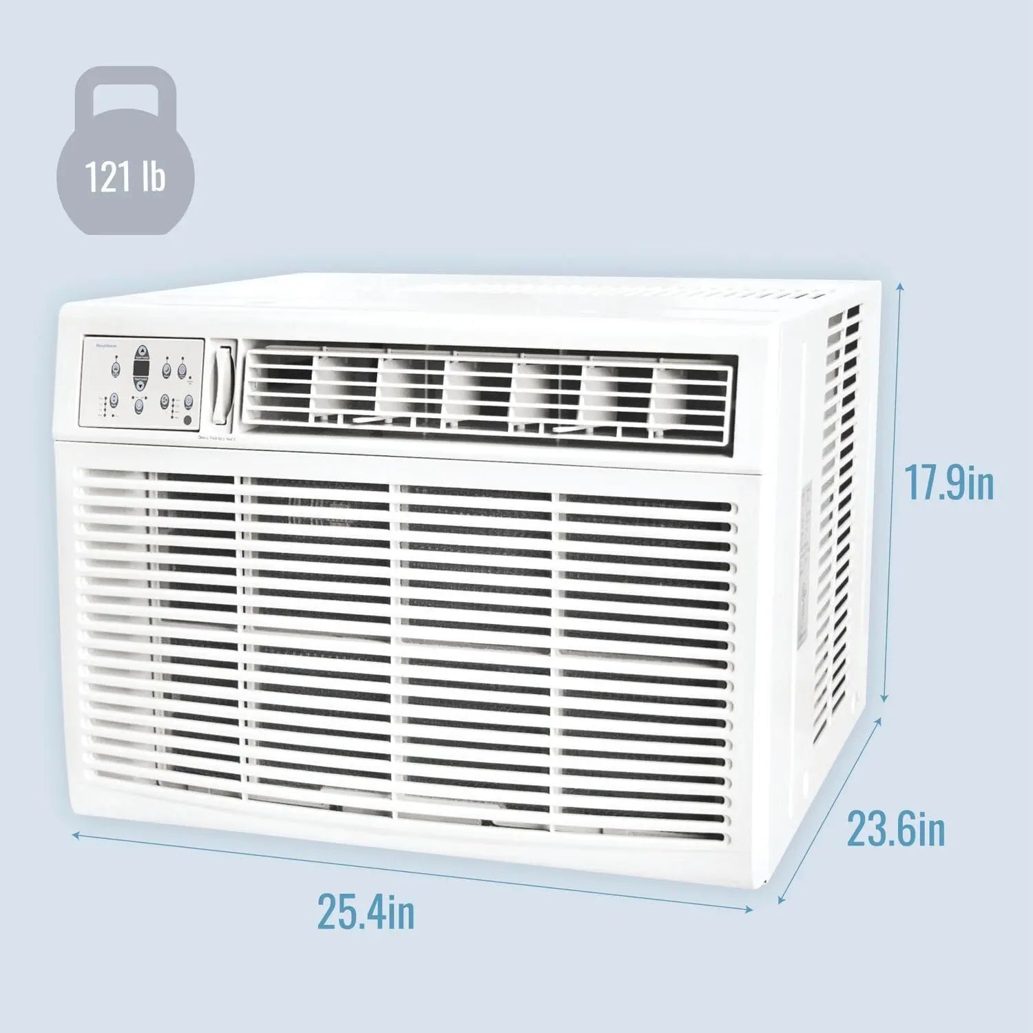 23,200  -Wall Air Conditioner with 16,000 BTU  Heat and Dehumidifier, 230V, Window AC for Large