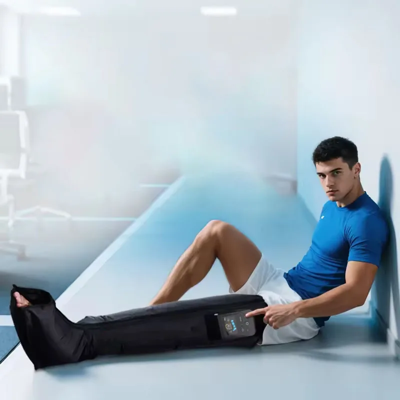 Fast-Flush Air Compression Leg Boots Cordless Massager for Athletes' Muscle Recovery & RLS Relief