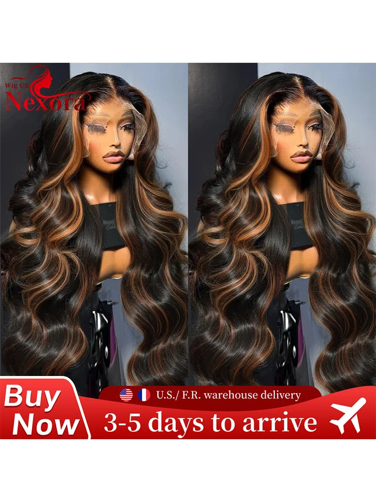 Body Wave P1B/30 Highlight Haarwerk van Echt Haar voor Vrouwen 13x6 Kant Voorkant Haarwerk Voorgeplukt Voorgeknipt Kant 5x5 Lijmloze Haarwerken van Echt Haar - afbeelding 2