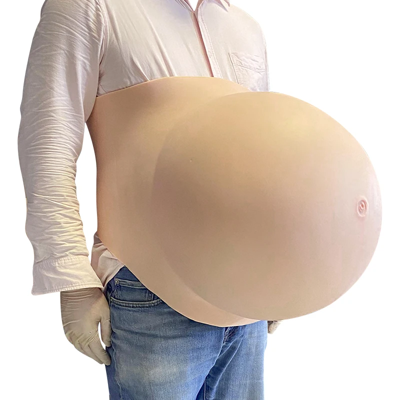 Silicone Stomach Pregnant Costume Pregnant Belly Bump Silicone Belly False Pregnant Belly for Crossdresser