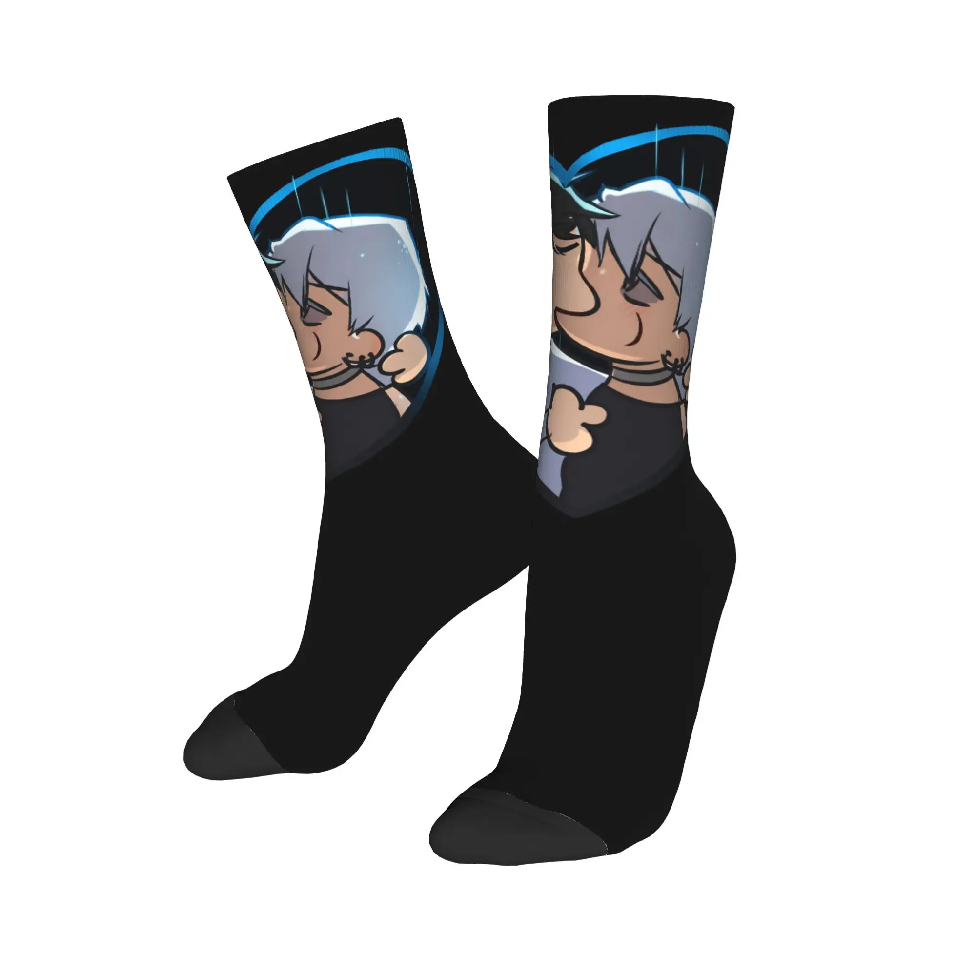 IvanTill Alien Stages Chibi Socks Men's Women's Polyester Funny Socks Hip Hop Spring Summer Autumn Winter Middle Tube Socks Gift