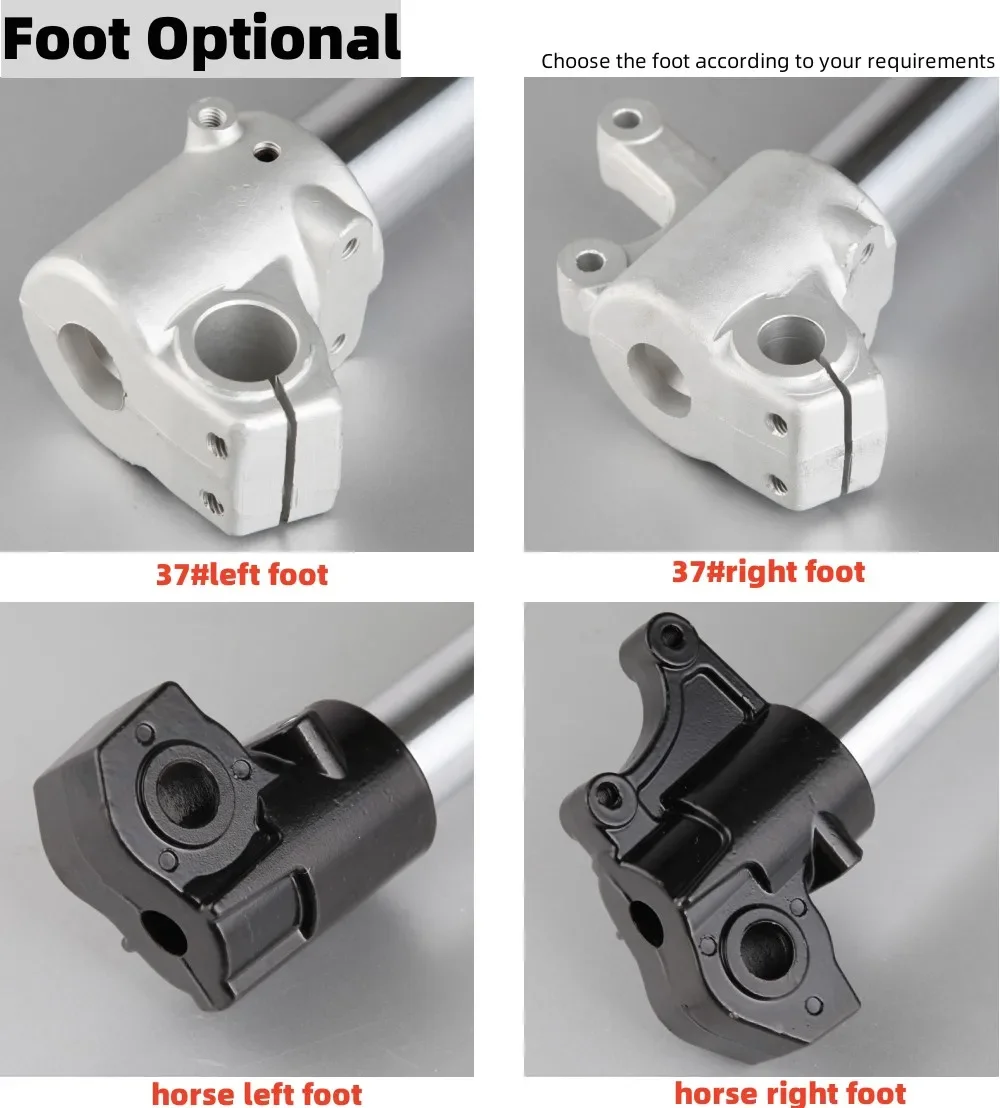 Hydraulische scooter fiets voorvering vorken omgekeerde vork motorfiets voorvorkvering