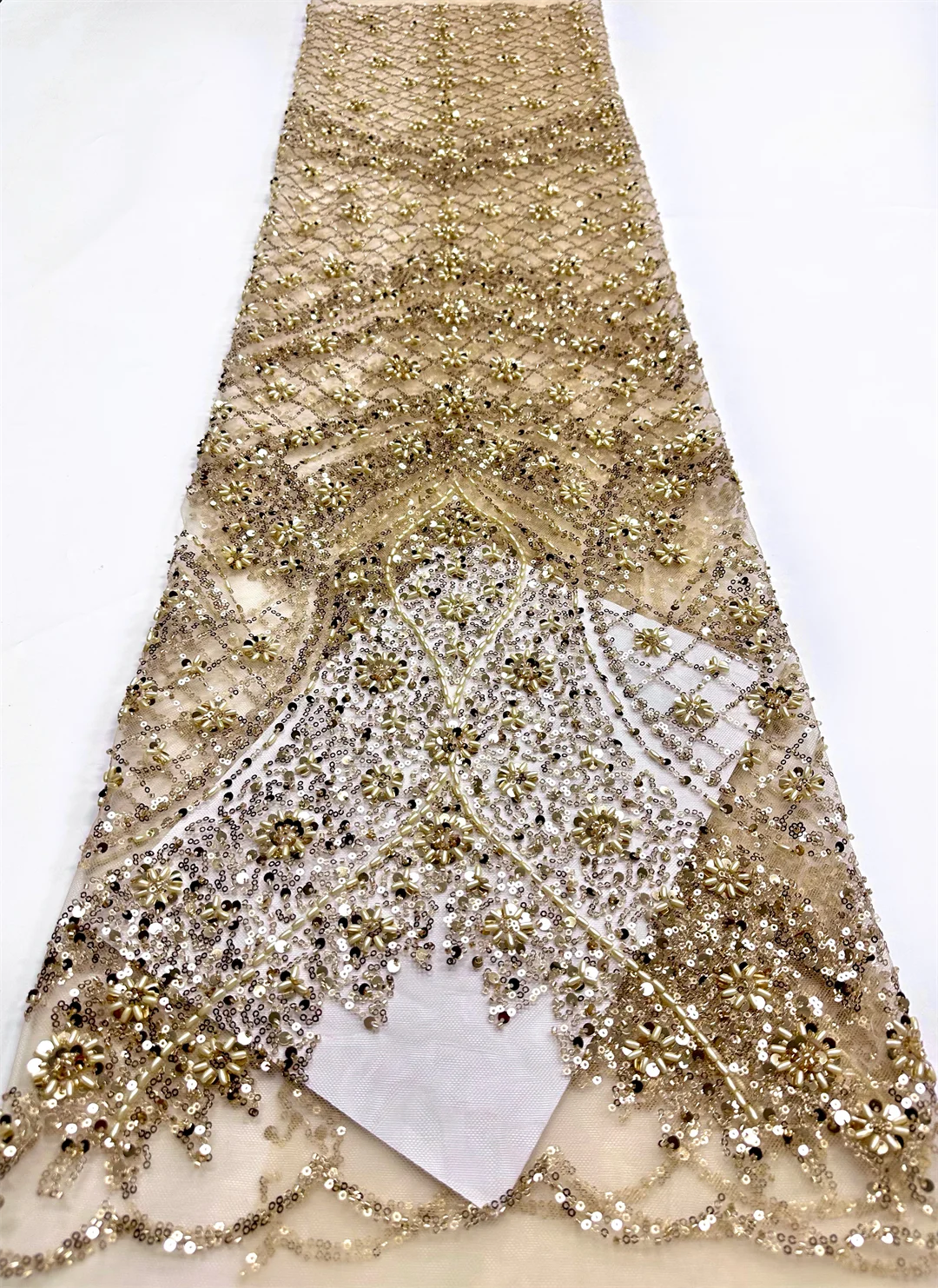 قماش دانتيل أفريقي 2025 ترتر مطرز تطريز العريس النيجيري الزفاف 2026 قماش دانتيل للحفلات عالي الجودة لحفلات الزفاف #4