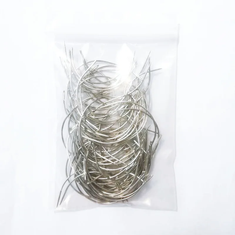 Wholesale Curved Needle For Hair Weaving Cap Wigs Needles For Hair Extension 25/100Pcs/Pack 2/2.5/3/3.5inch C-Type Needles Tools