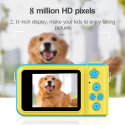 Children's Baby camera 2.0 Inches Screen 8.0MP Kids Video Digital Cameras Boy girl Christmas gift Toy Birthday Gift