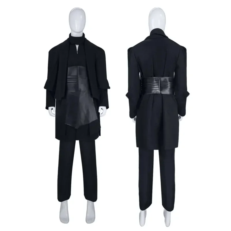 Adult Maul Costume Men Black Death Tunic Robe Uniform Cosplay