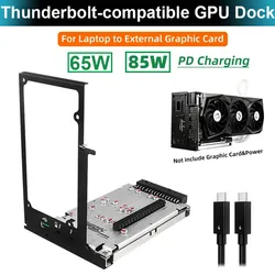 Thunderbolt 호환 GPU 독 노트북-외장 그래픽 비디오 카드, USB4 에 적합, 맥북 노트북 PD 60W 85W 40Gbps, TH3P4G3