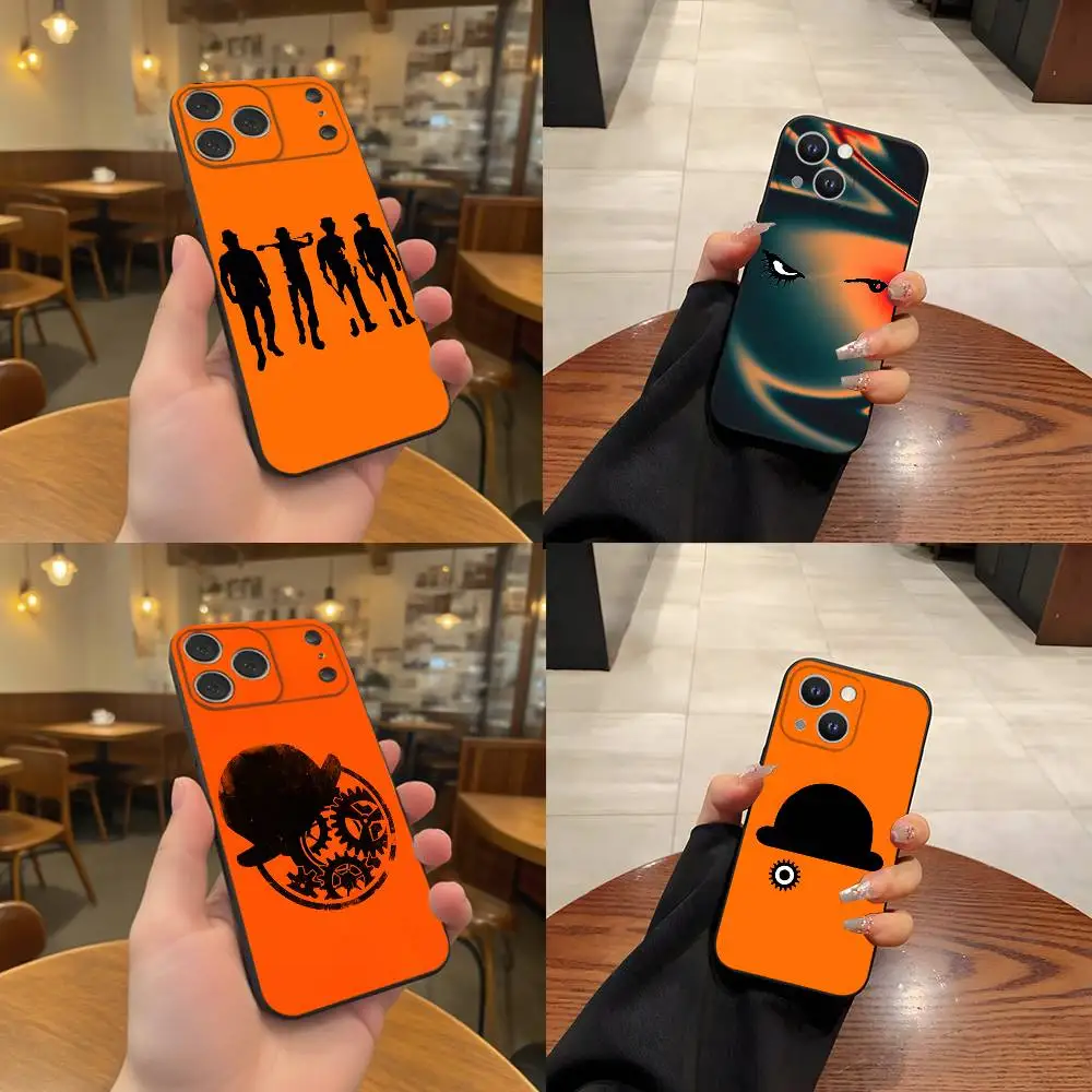 

A C-Clockwork O-Orange Phone Case For iPhone 17,16,15,14,13,12,11,Pro,Max,Plus Black Soft Cover