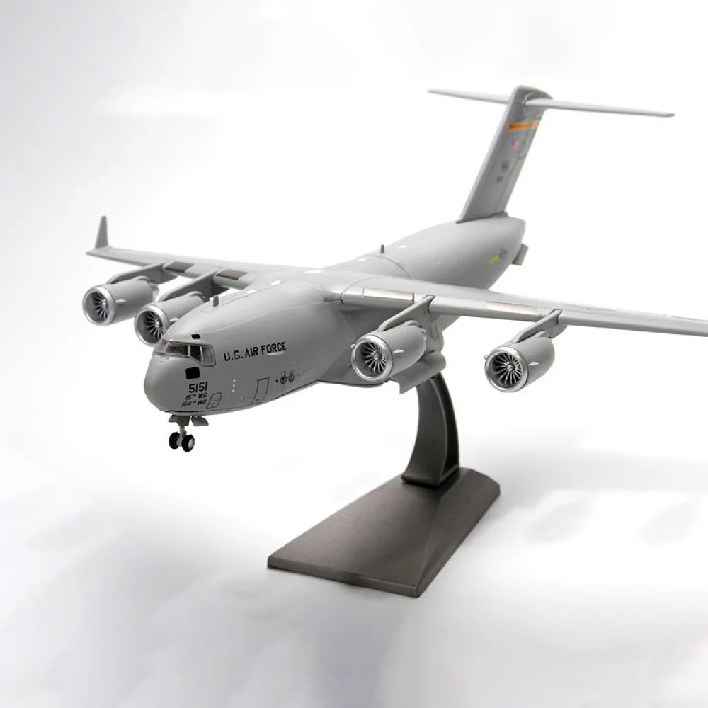

США 1:200 C-17 модель транспортного самолета Globemaster III модель самолета из сплава, имитация статической военной модели