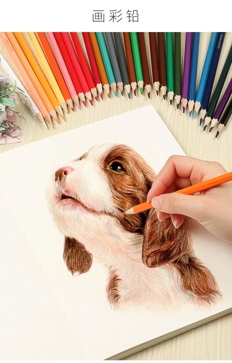 Verdickte Skizzen für Kinder und Studenten malen Skizzen auf leeren Papiers kizzen Kunst farbe Blei Aquarell Notizbuch – Detail 13