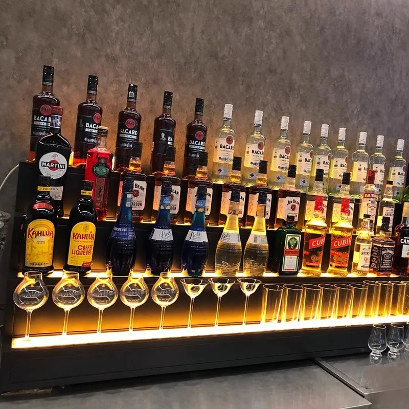 

Перегородки Дизайнерские полки для барного шкафа Мобильное хранилище Металлический винный шкаф Роскошная многофункциональная мебель Repisa в китайском стиле