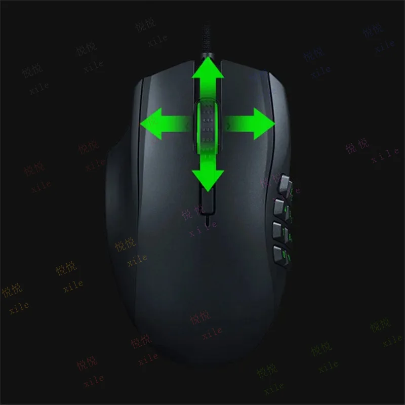 L+  For  Razer Naga Left Handed Version - Ergonomic MMO Gaming Mouse with 12 Programmable