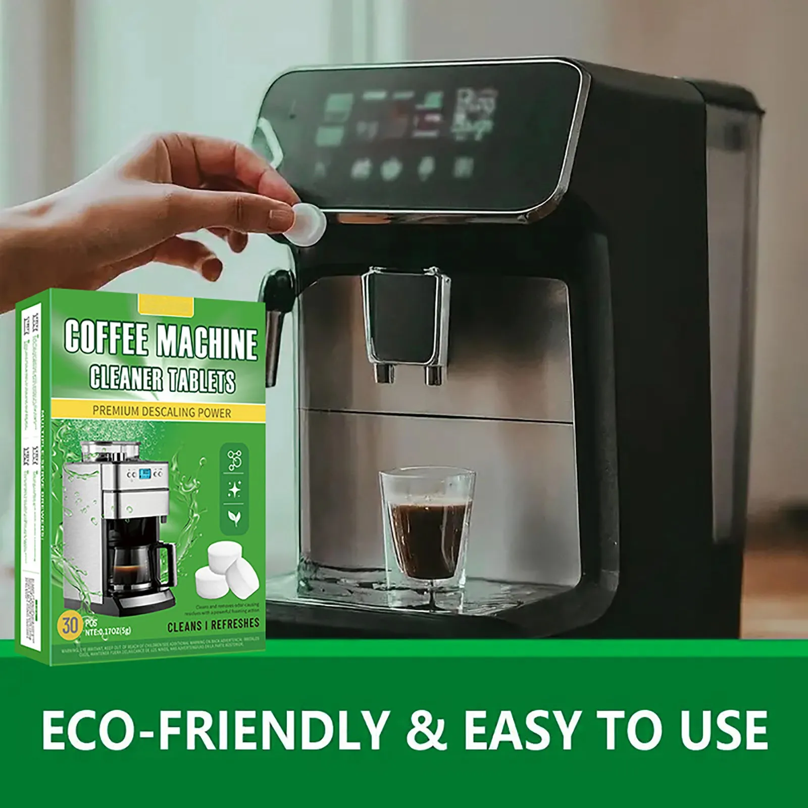 Coffee Machine Cleaning Tablet Effervescent Tablet Descaling Agent Get Ultimate Cleaning All-Purpose Cleaner Kitchen Accessories