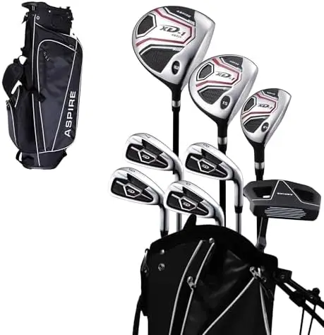 XD1 Teen Club Set for Ages 13–16 – Complete Youth Set with Driver, Hybrid, 7–PW Irons, Putter, Stand Bag & 3 covers