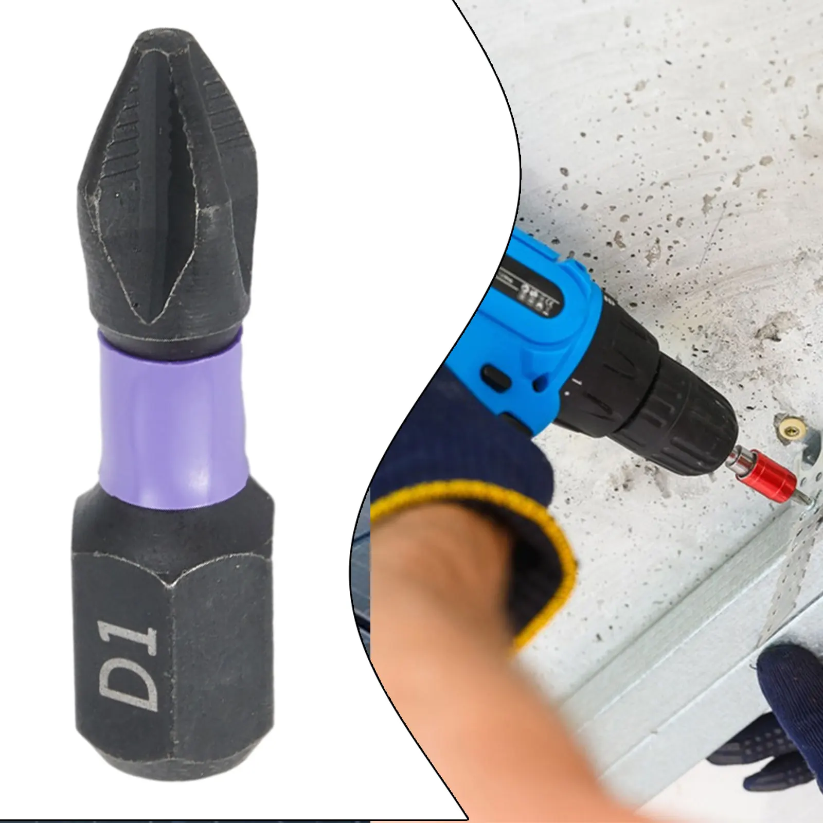 2PCS 62HRC PH2 마그네틱 배치 헤드 고경도 논슬립 임팩트 비트 십자 드라이버 합금강 25/50/65/70/90/150mm