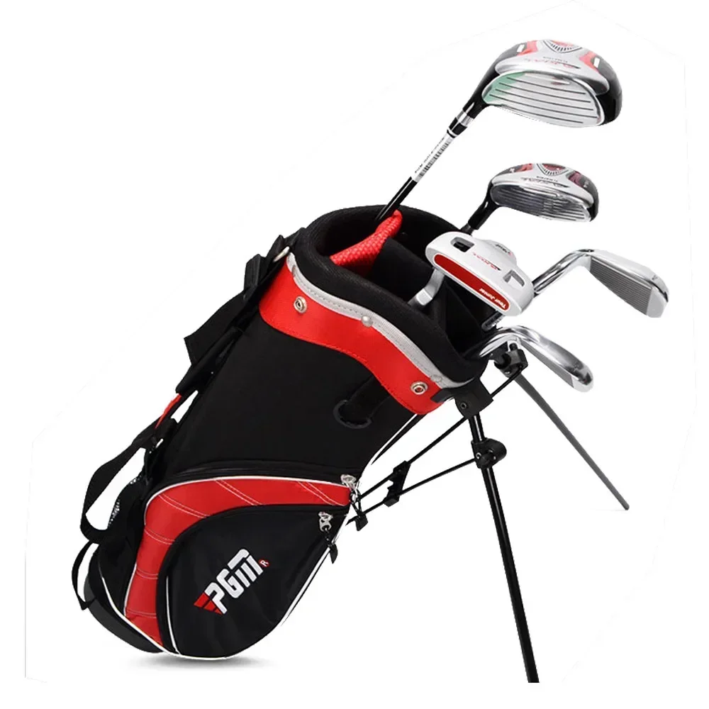 PGM Boys and Girls Classic Kids Golf Bag Stand Ball B ag Double Shoulder Strap Ball Bag new