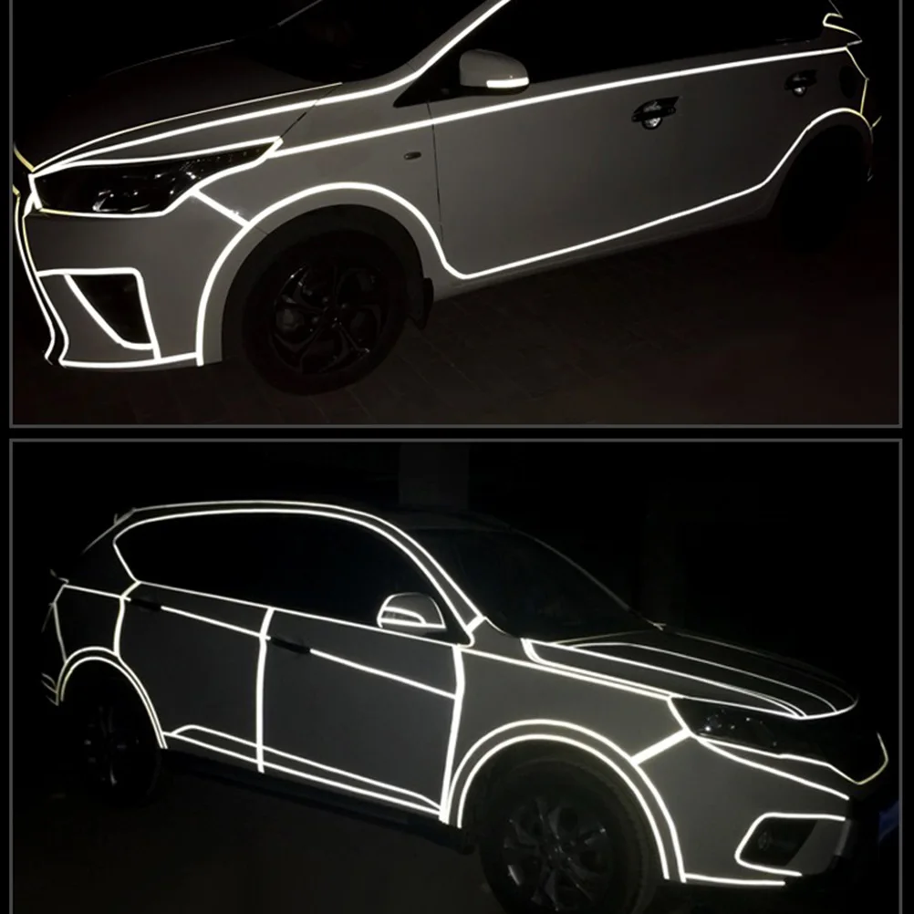 

2 Pcs Bike Safety Reflector Tape Reflective Sticker Stickers Strip Luminous for Wheels