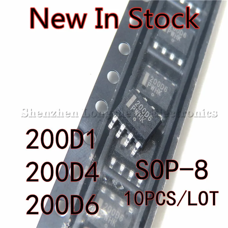 10PCS/LOT NCP1200D60R2G 200D6 200D1 200D4 SOP-8  LCD power management chip New In Stock