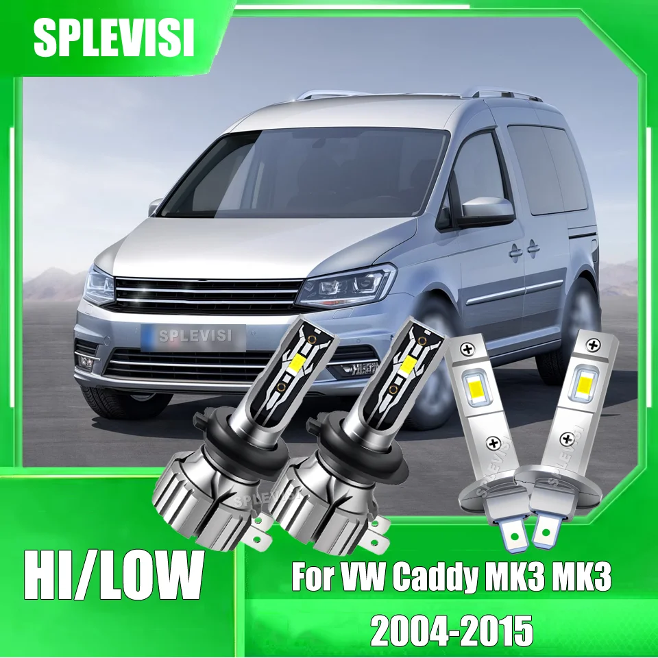 

Install and use immediately H1 H7 LED Headlights High Low Beam For VW Caddy MK3 MK3 2004 2005 2006 2007 2008 2009 2010-2015